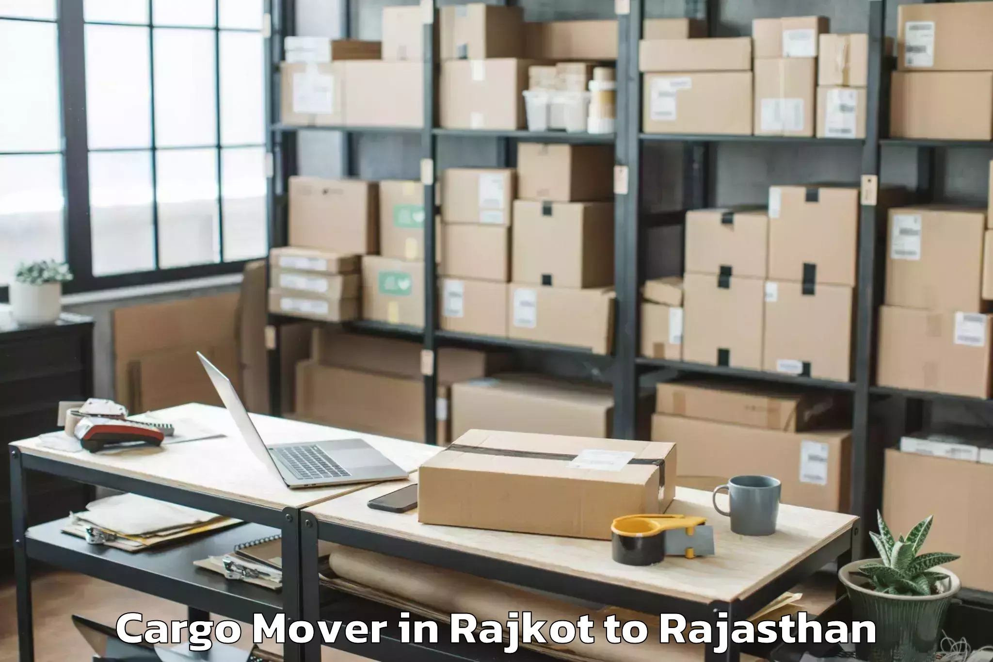 Easy Rajkot to Fatehpur Sikar Cargo Mover Booking